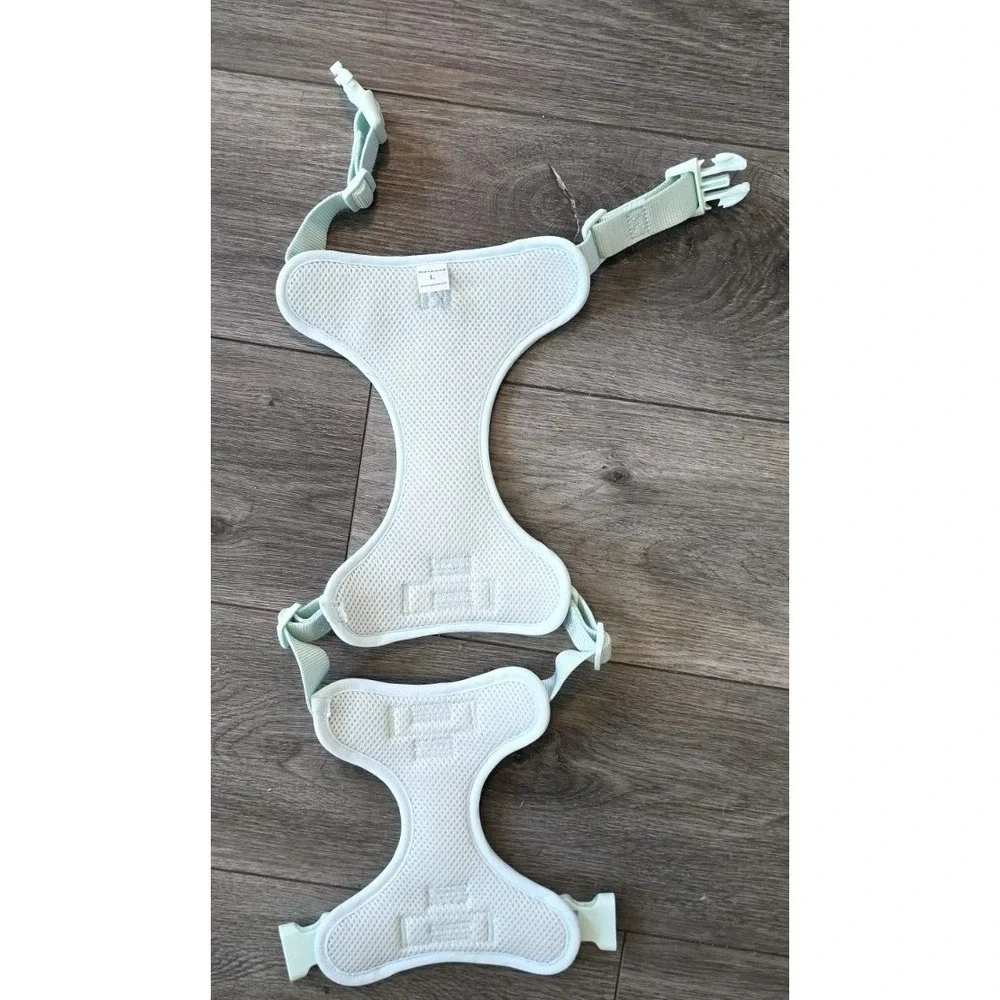 EUC Maxbone L Dog Double Panel Harness Mint Green Adjustable Mesh Line MSRP $55